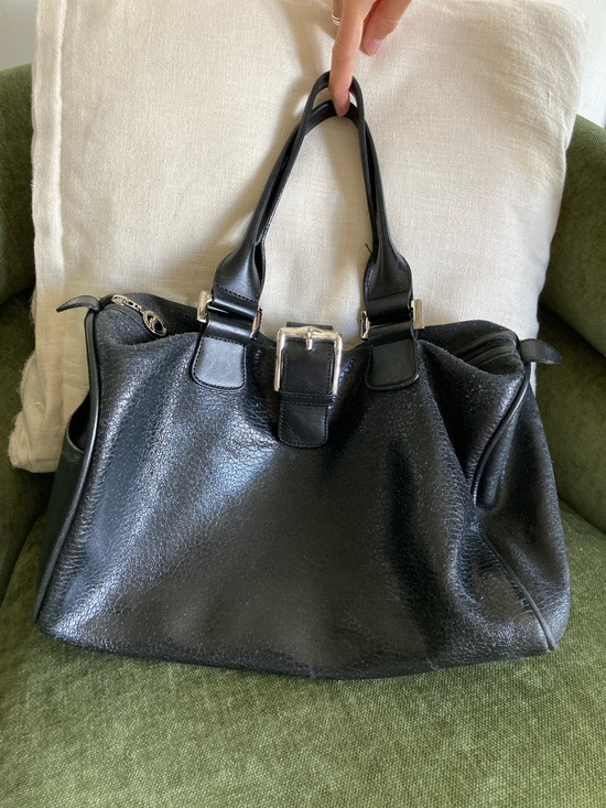Longchamp Handbags - Longchamp Black Leather Bag